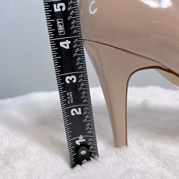 Aldo Nude Patent Leather open toe platform pump size 7.5 - Picture 10 of 10